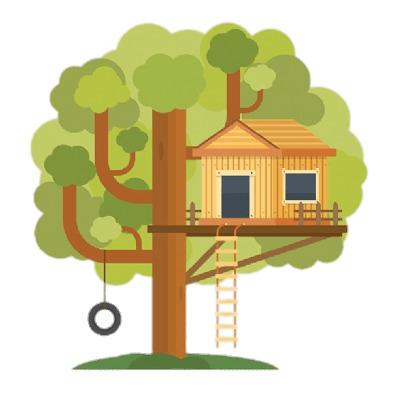 Treehouse In Large Tree png transparent