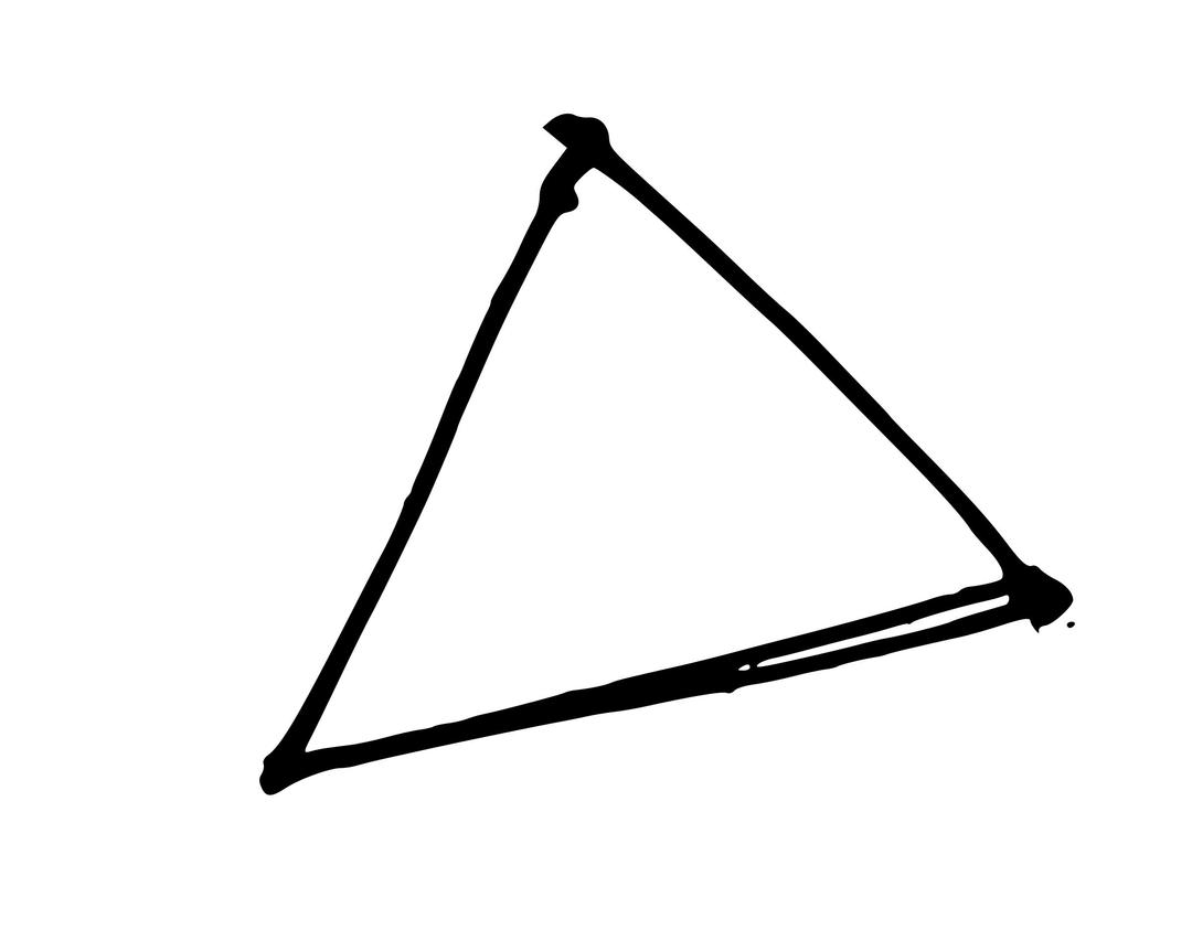 Triangle by Hand png transparent