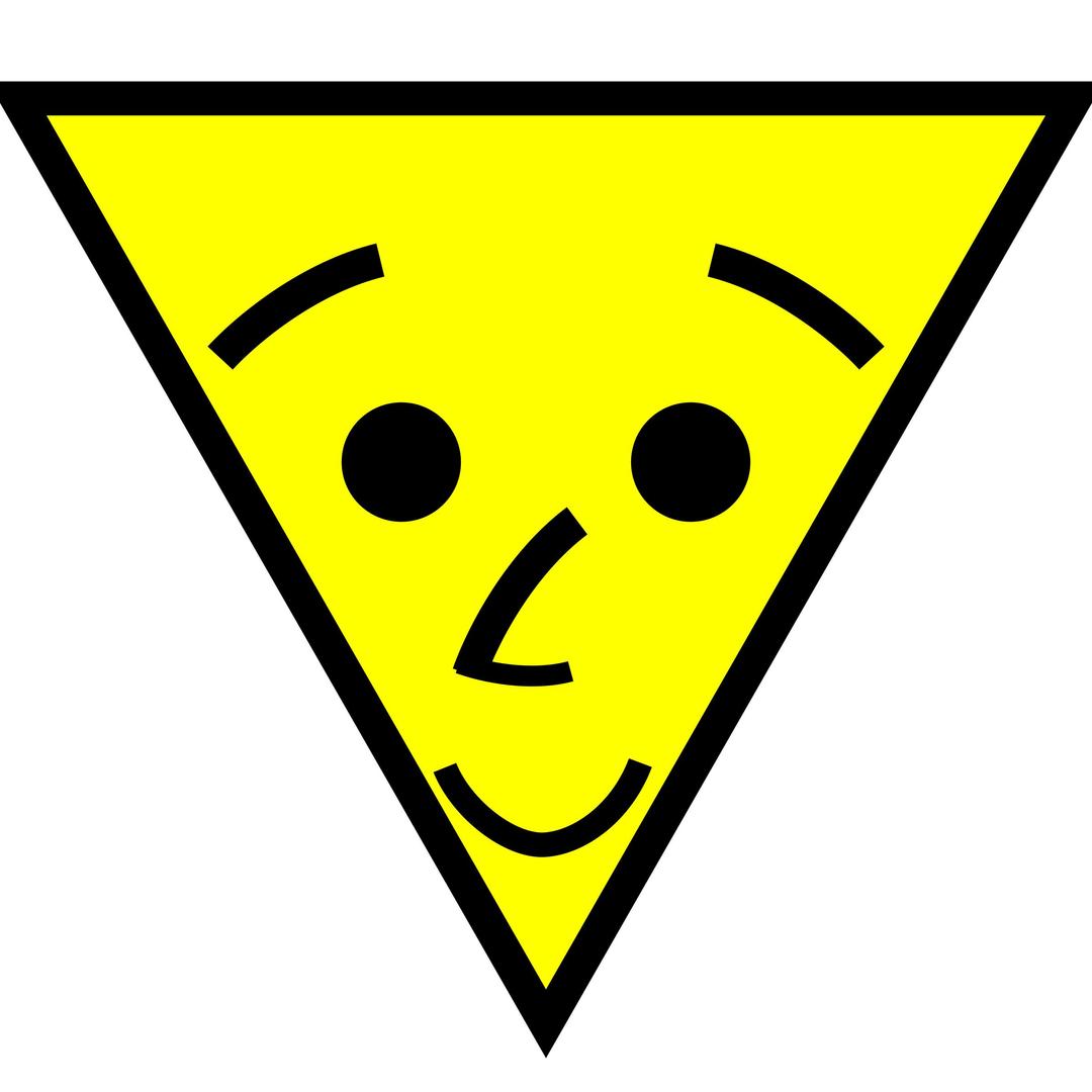 Triangle face smiles png transparent