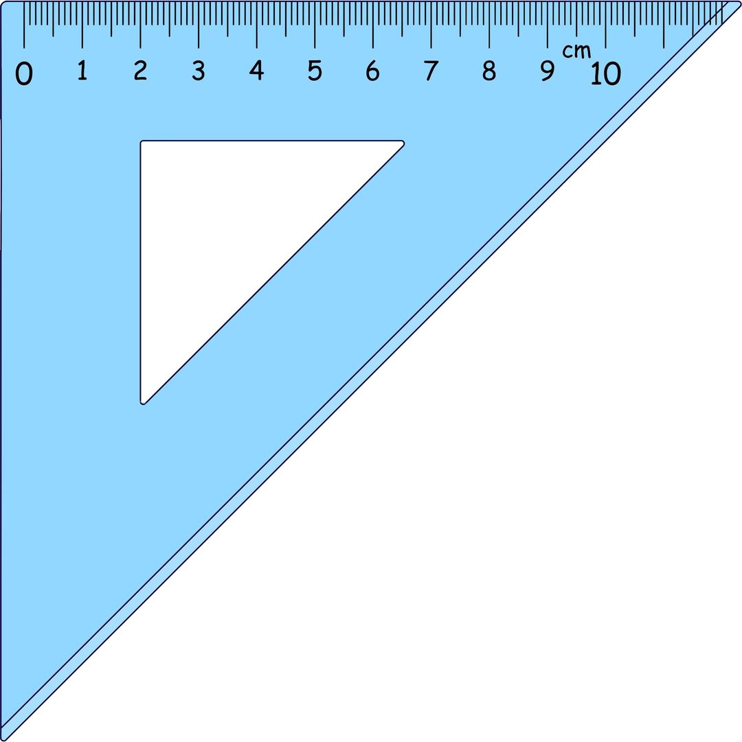 Triangle Ruler png transparent