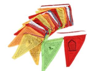 Triangular Buddhist Prayer Flags png transparent