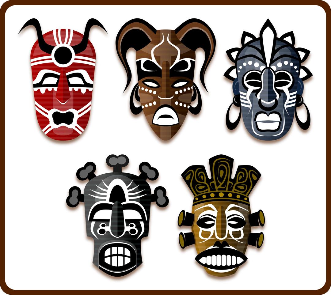 Tribal Masks png transparent
