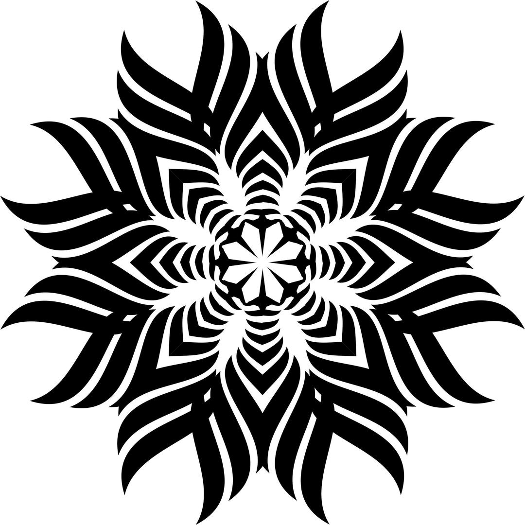 Tribal Snowflake png transparent