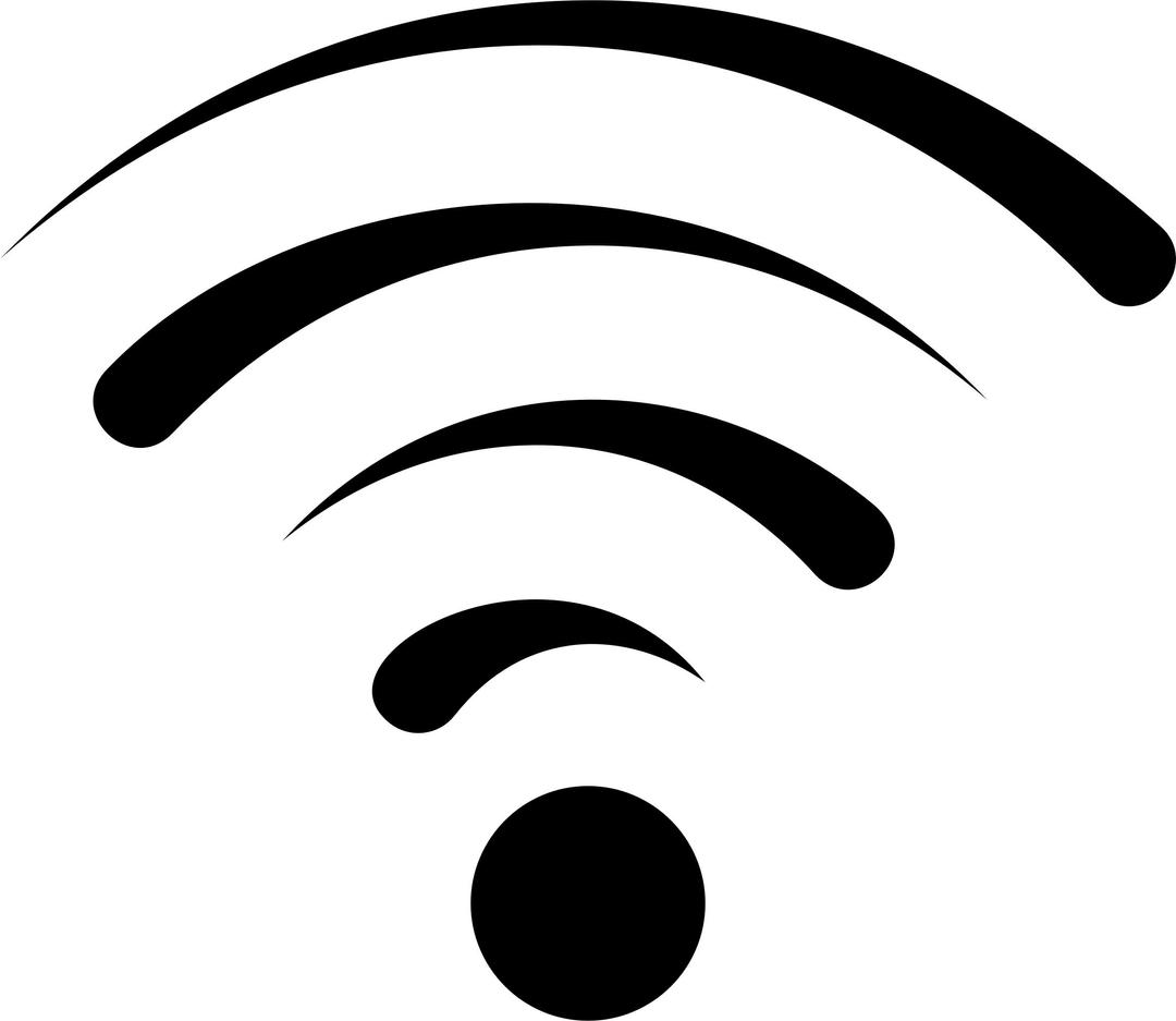 Tribal Wifi Signal png transparent