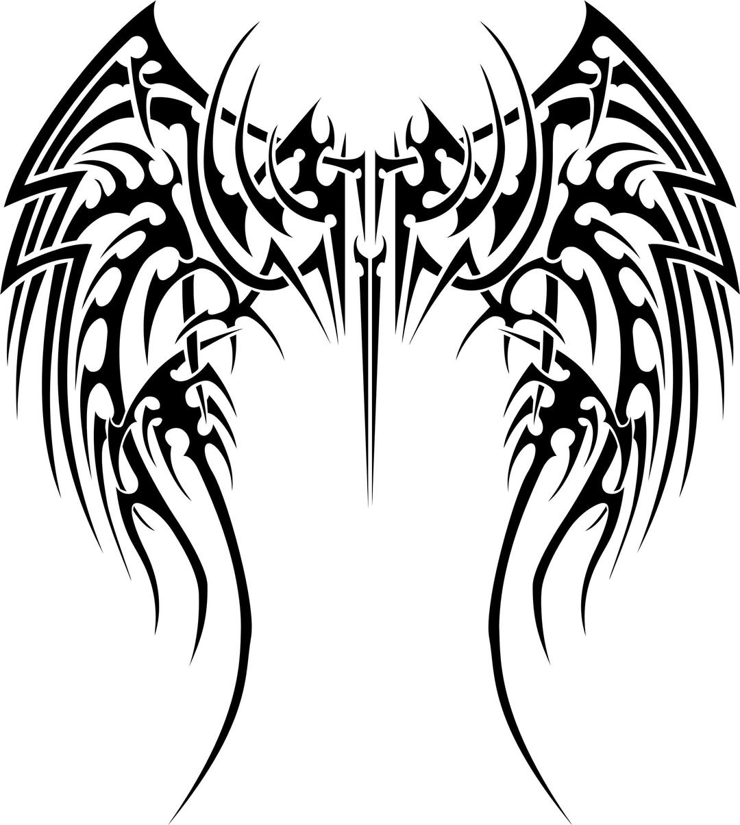 Tribal Wings png transparent