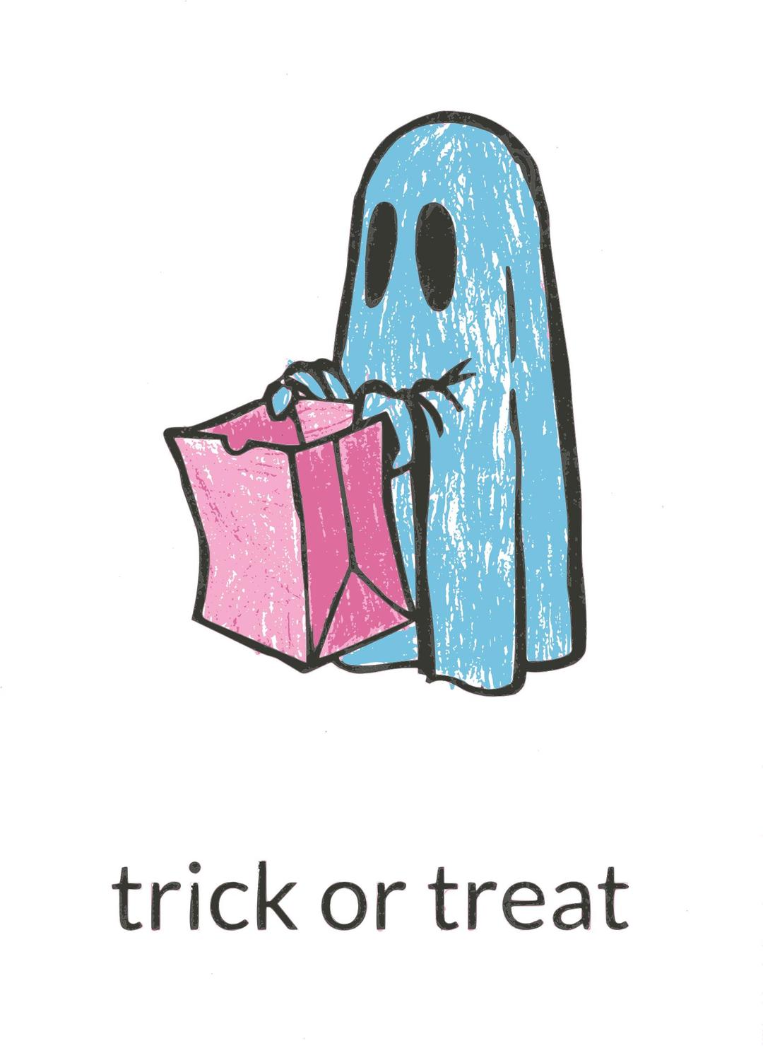 Trick or Treat recolored png transparent