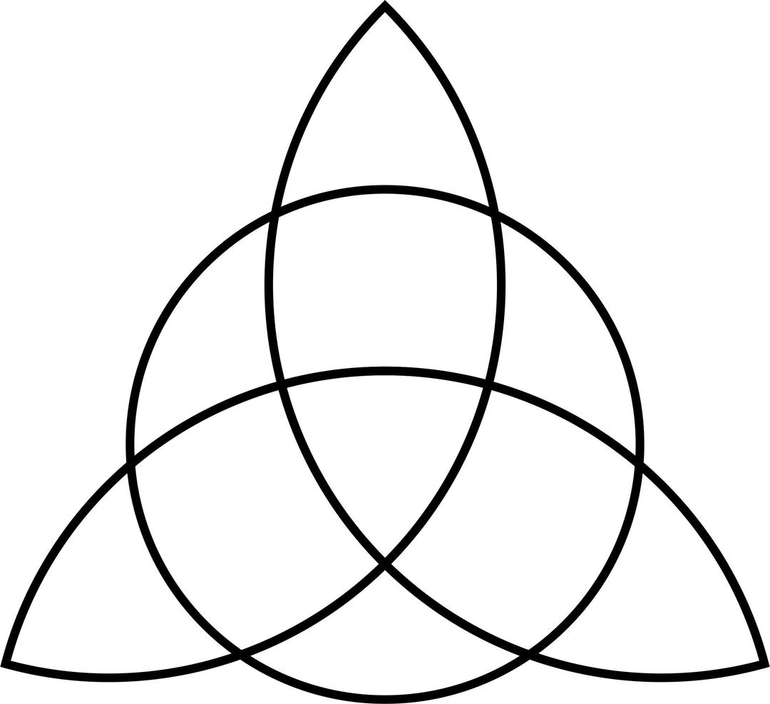 Triquetra with Circle png transparent