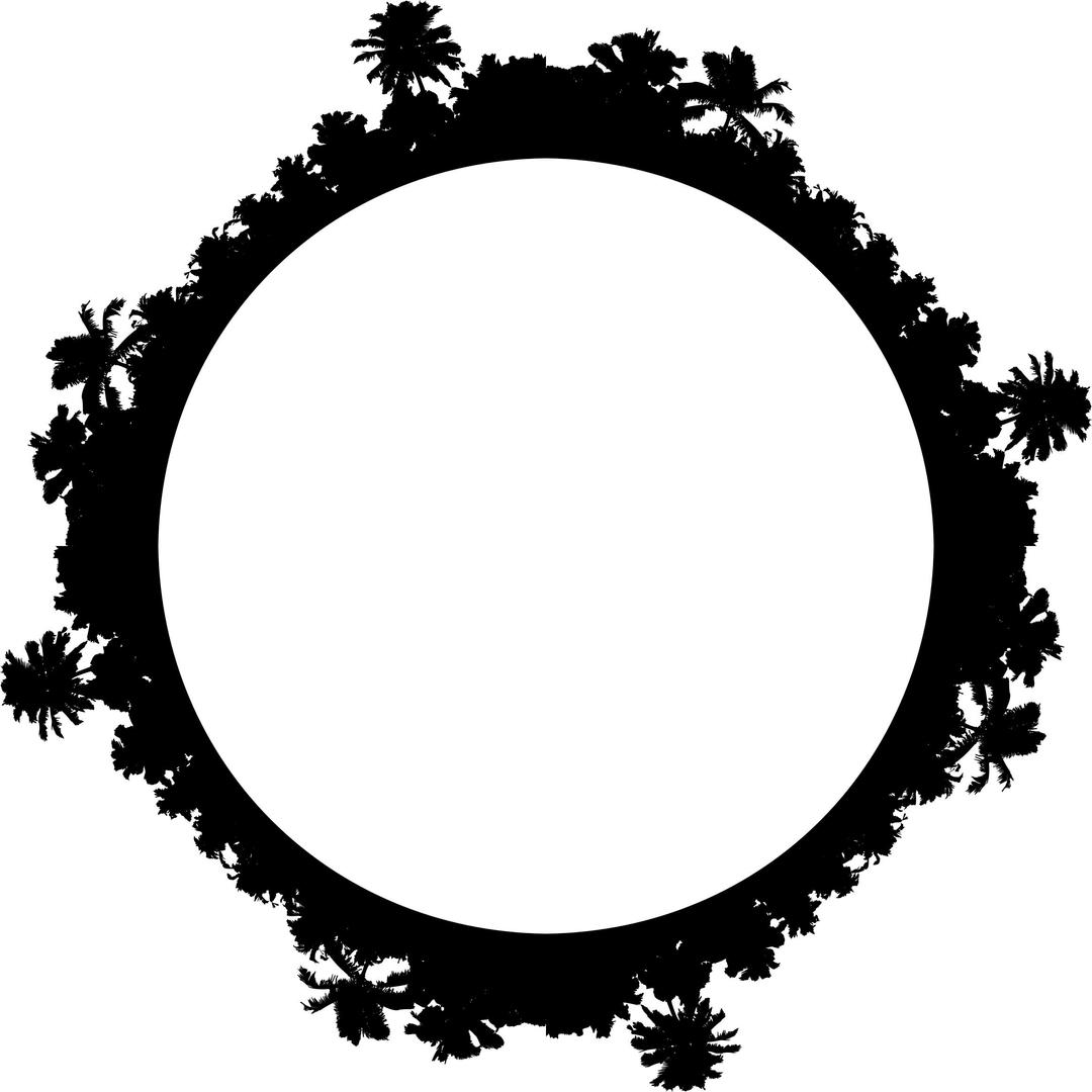 Tropical Foliage Radial png transparent