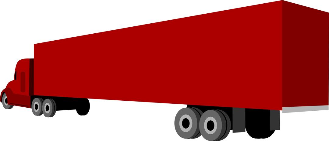 Truck and trailer png transparent