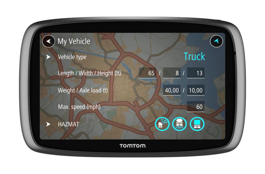 Trucker 600 Tomtom GPS png transparent
