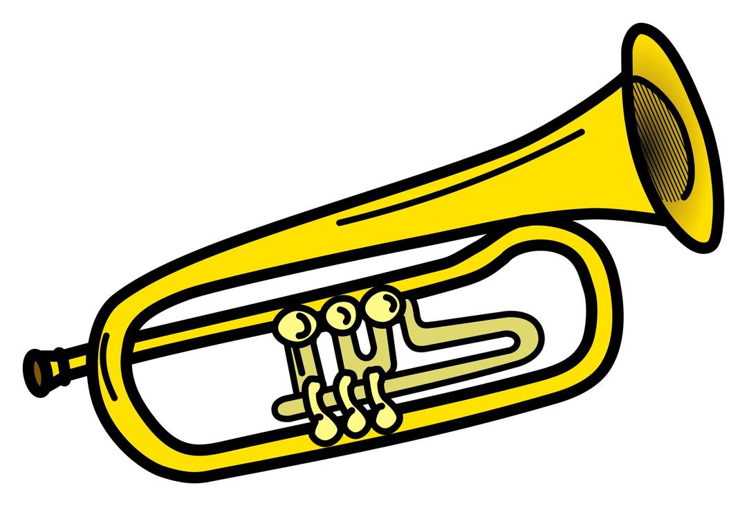 trumpet coloured png transparent