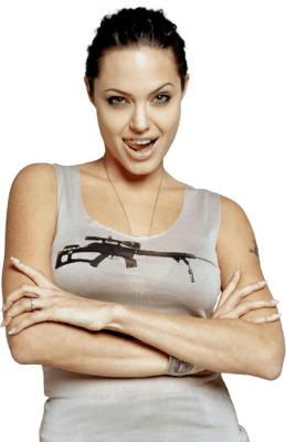 Tshirt Angelina Jolie png transparent