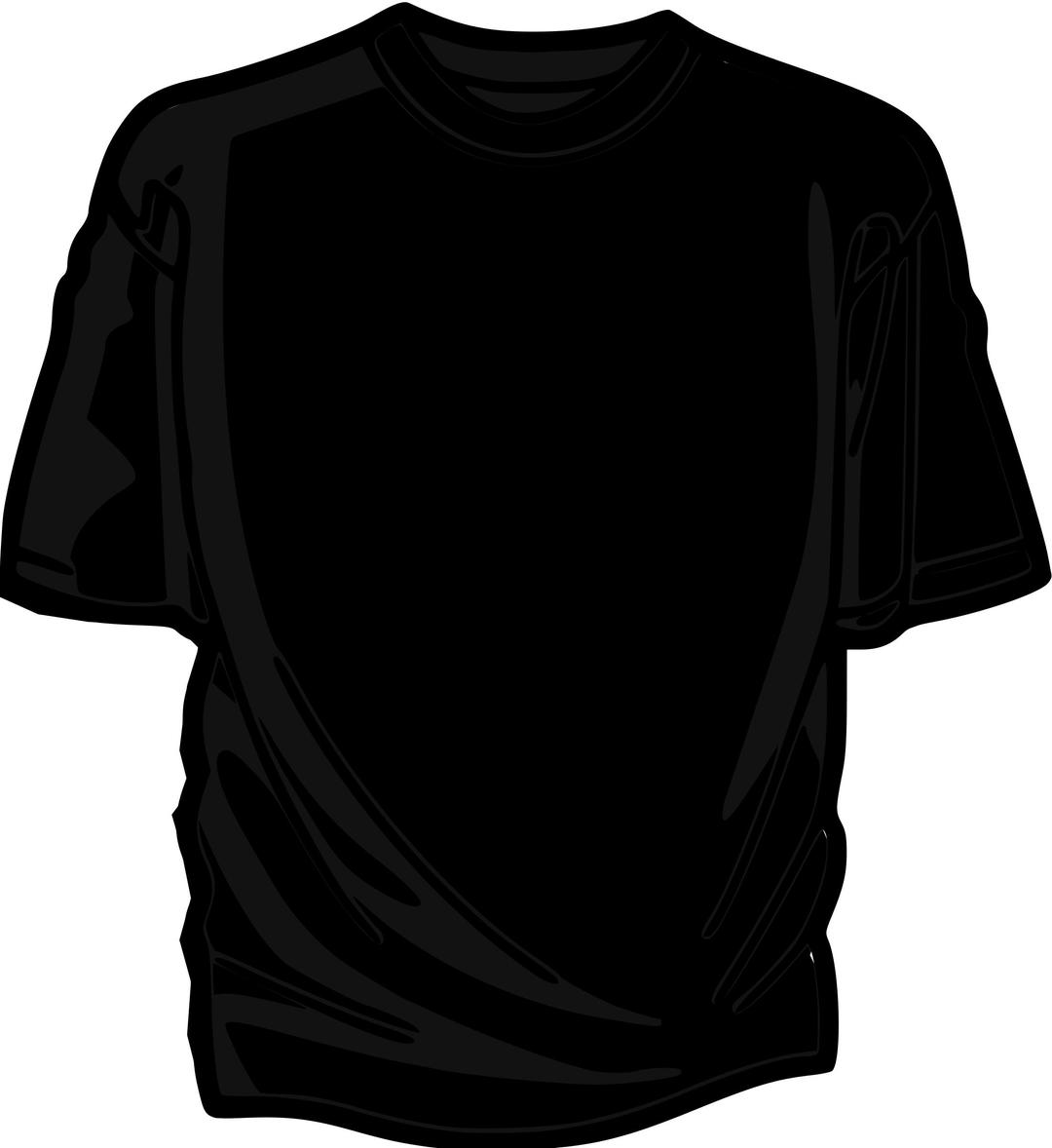 T-Shirt-black-02 png transparent