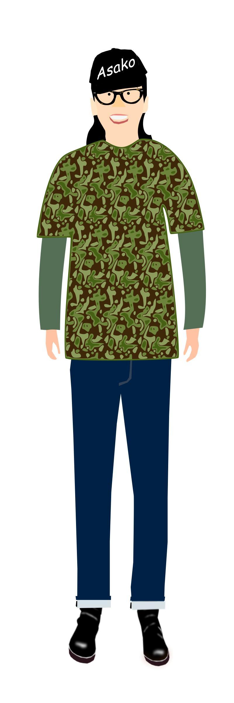 Tshirt-camouflage png transparent