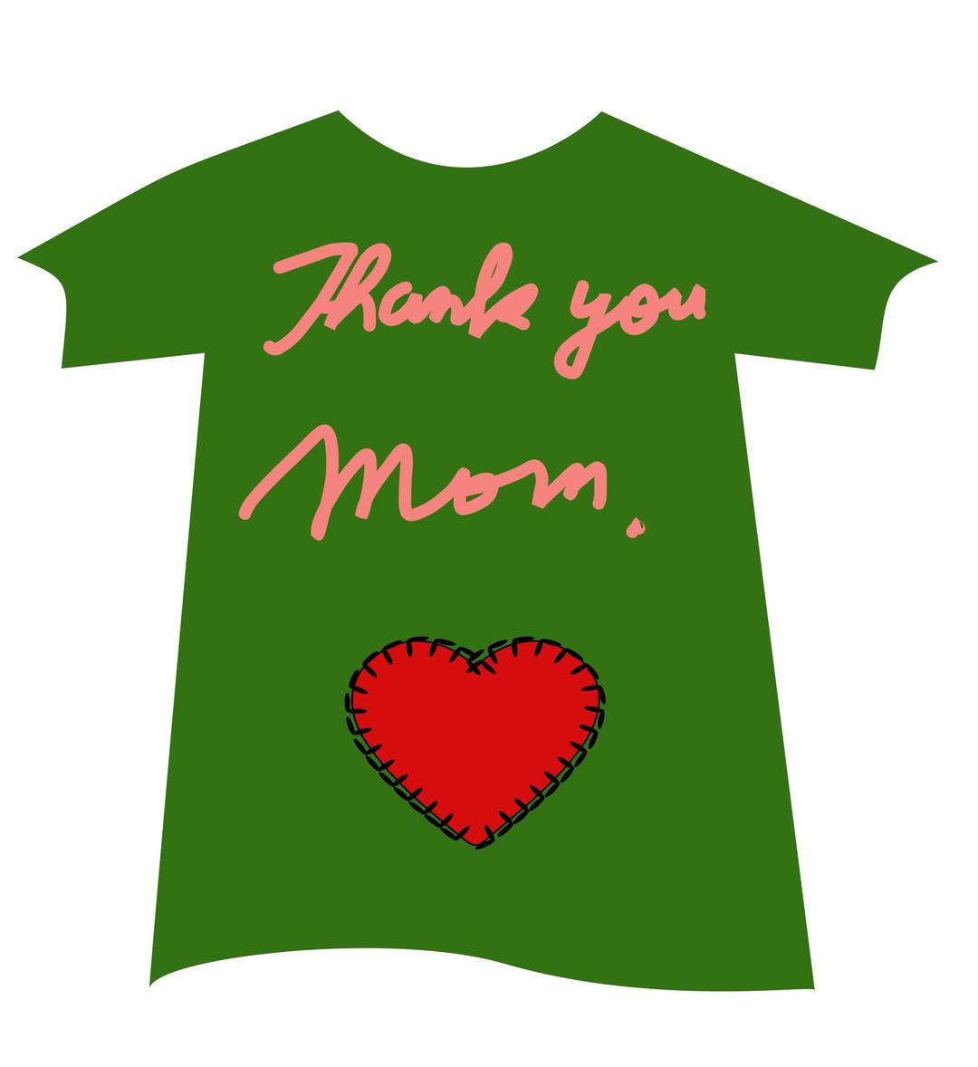 Tshirt-Thankyou-Mom png transparent