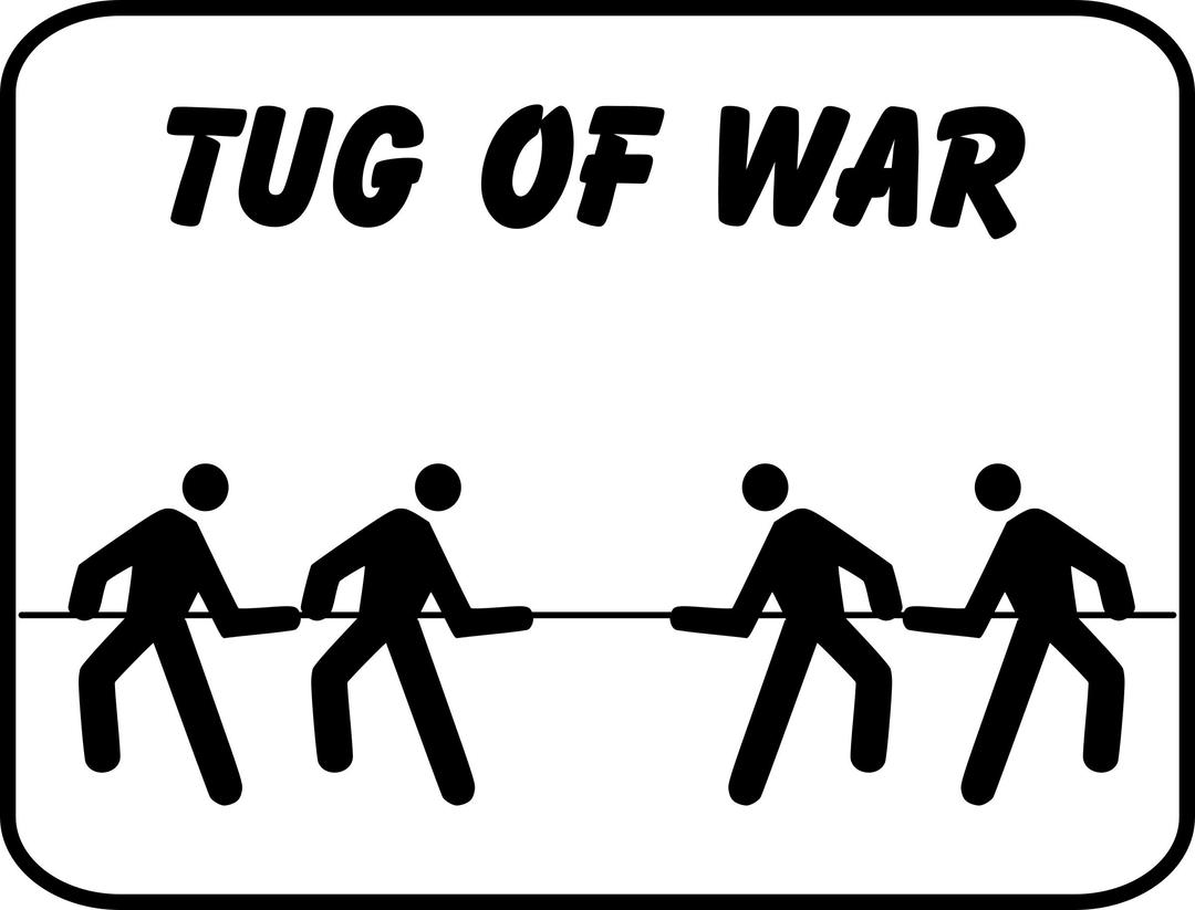 tug of war sign png transparent