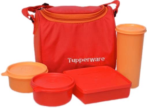 Tupperware Lunch Set and Bag png transparent
