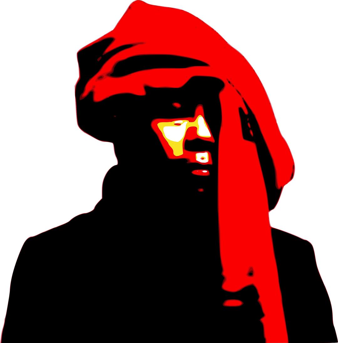 Turban of Red Sweater  png transparent