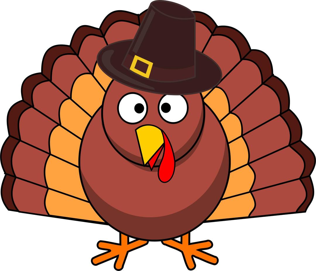 Turkey With Brown Hat png transparent