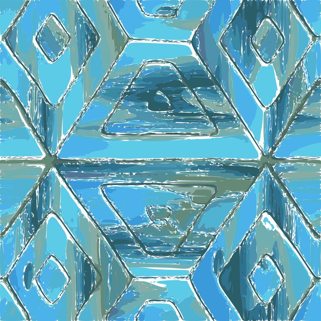 Turquoise Tile Pattern png transparent