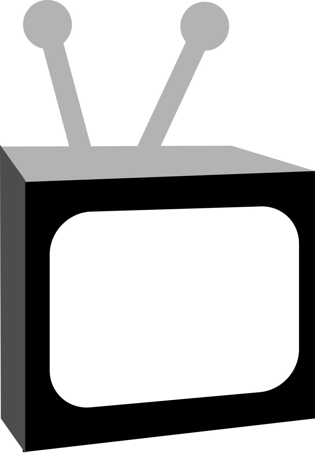 TV Black and White png transparent