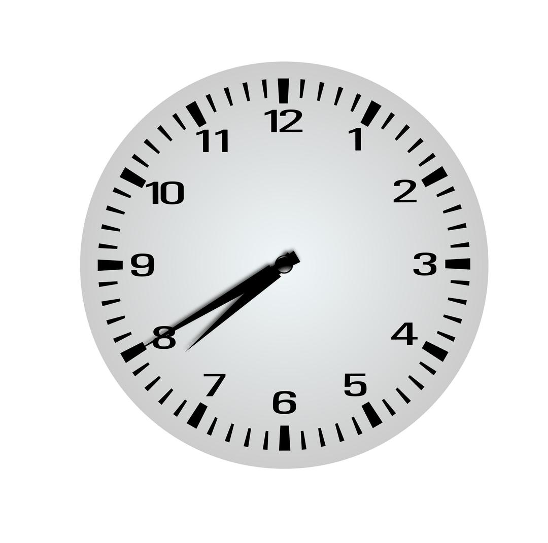 Twenty Minutes Before Eight - 7:40 png transparent