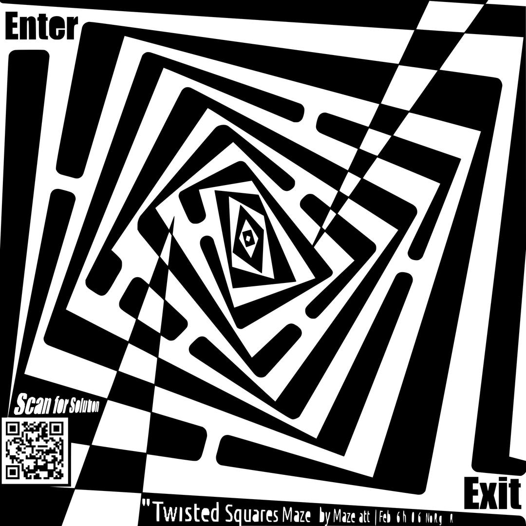 Twisted Squares Maze png transparent