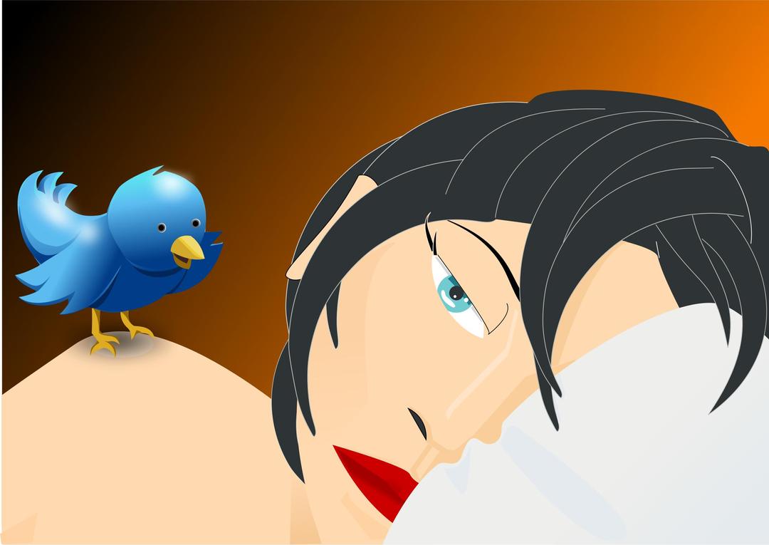 Twitter in the ear png transparent