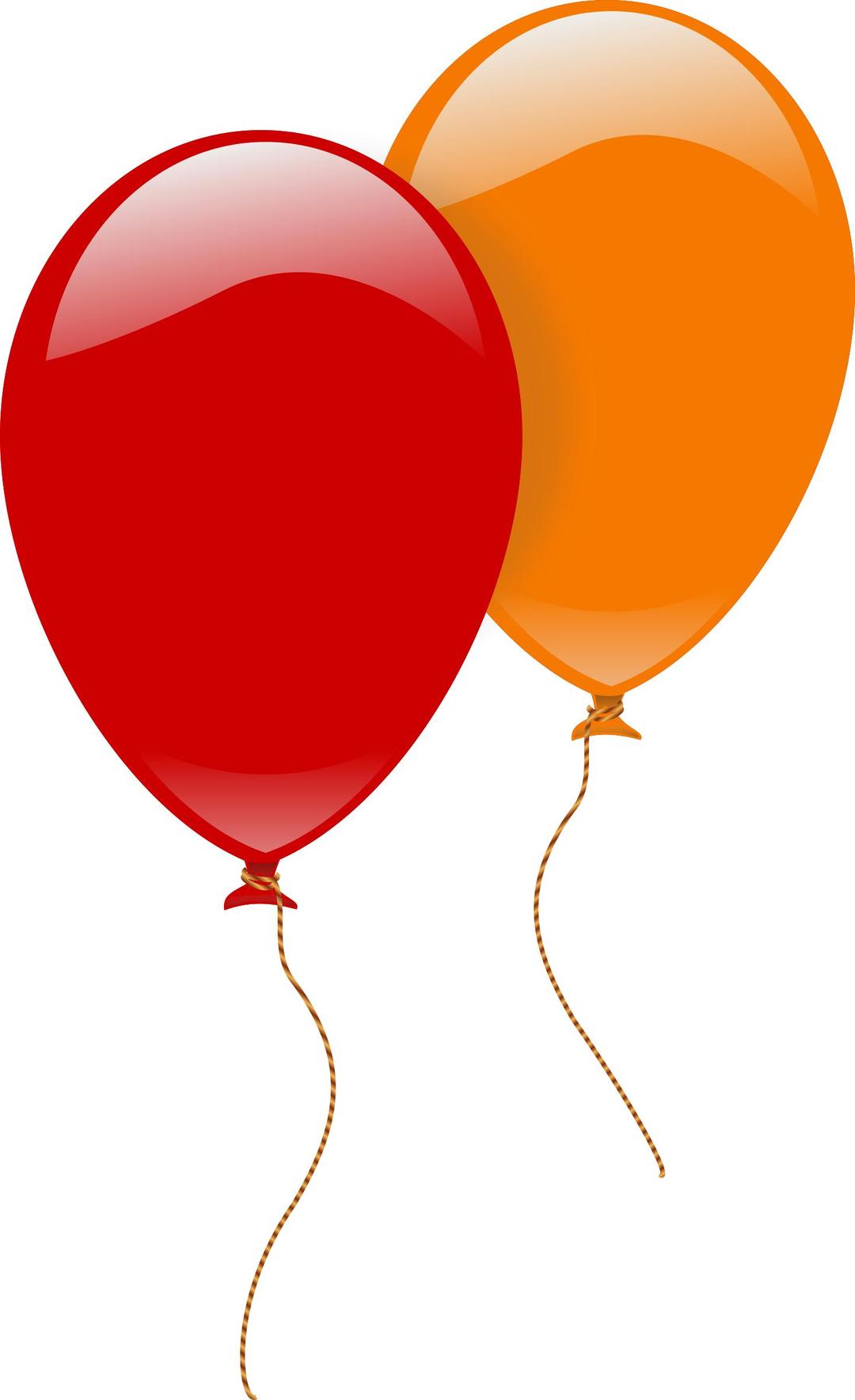 two ballons png transparent