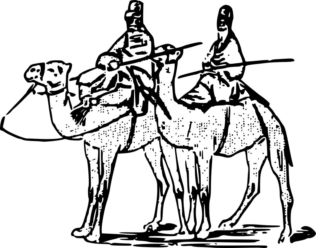 Two Camel Guys png transparent