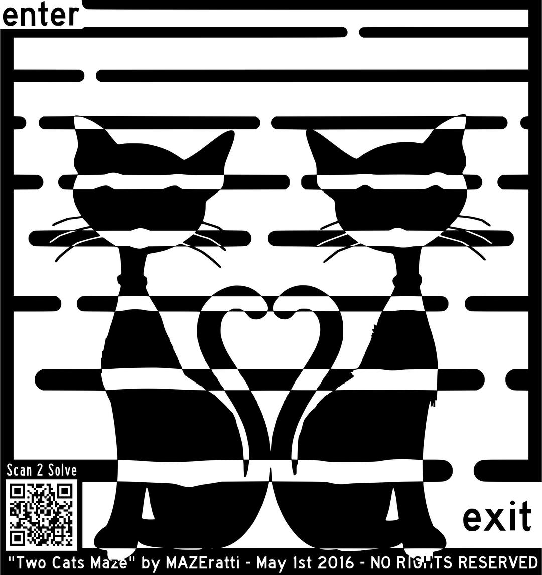 Two Cats Maze png transparent