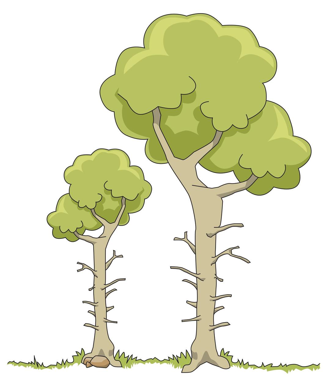 two dead trees png transparent