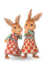 Two Girl Rabbits png transparent