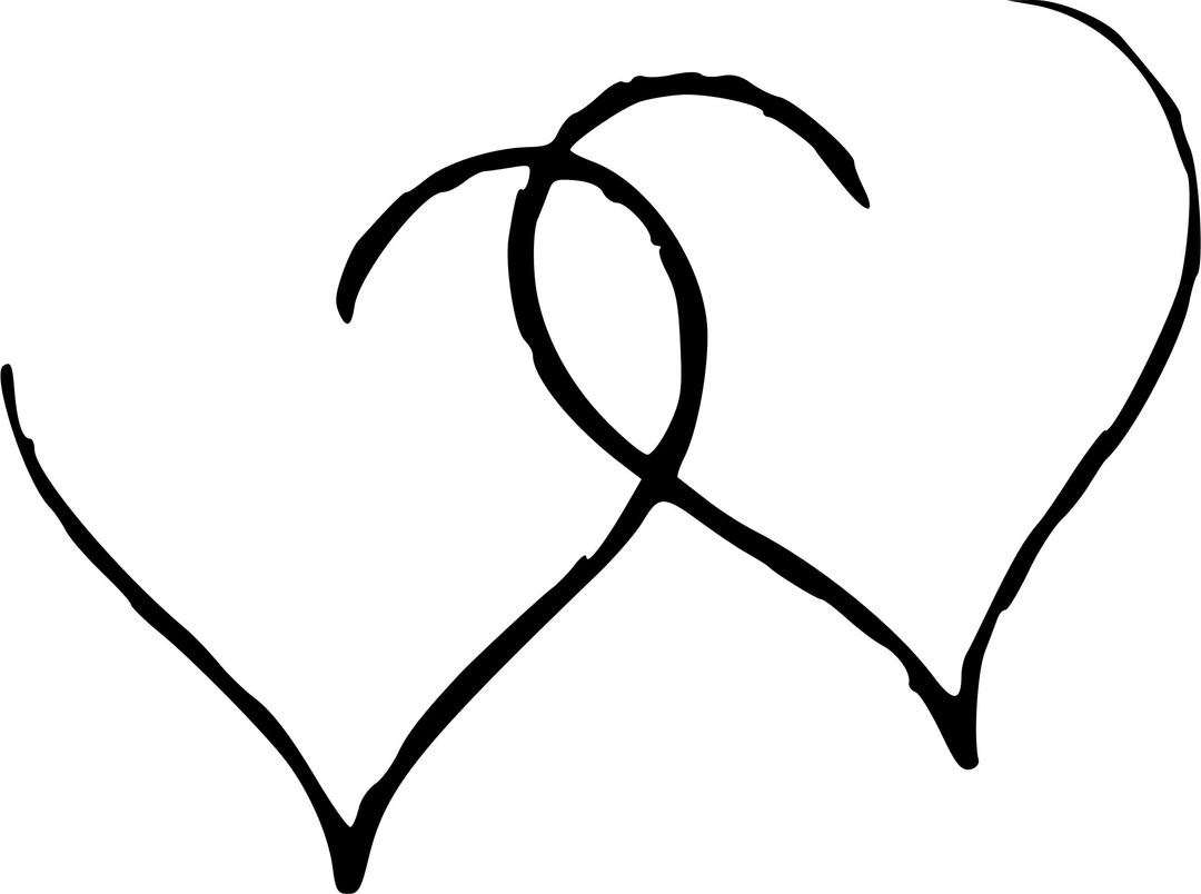 Two hearts png transparent
