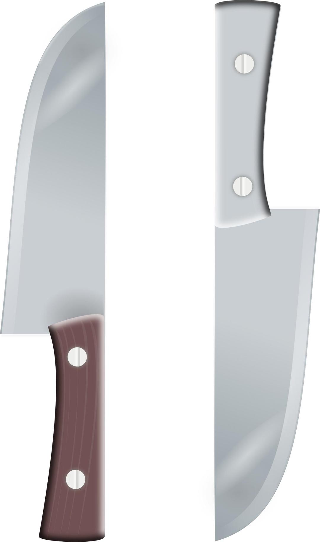 two knifes png transparent
