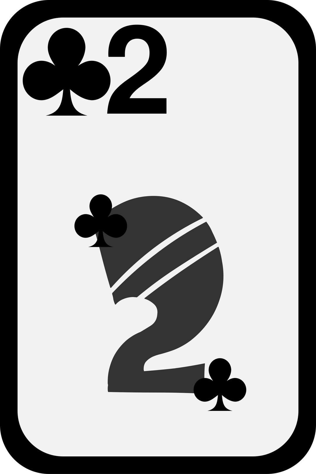 Two of Clubs png transparent