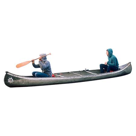 Two People on A Canoe png transparent