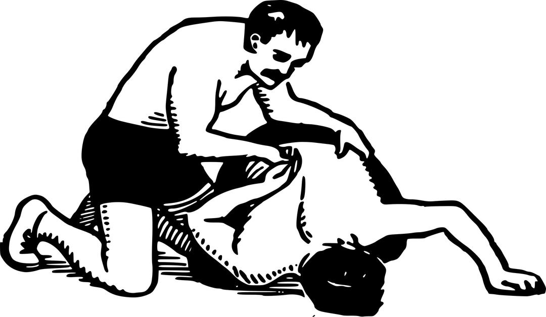 Two Wrestlers png transparent