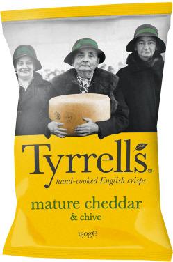 Tyrrells Mature Cheddar and Chive png transparent