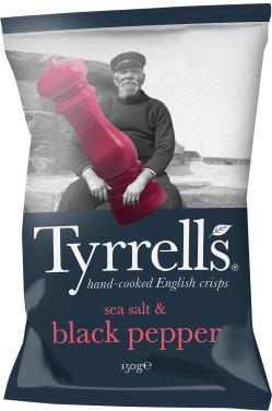 Tyrrells Sea Salt and Black Pepper png transparent