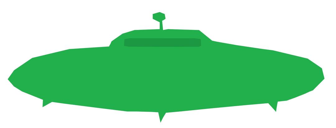 UFO - Green refixed png transparent