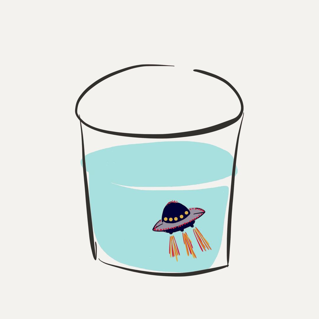 UFO in a Cup png transparent