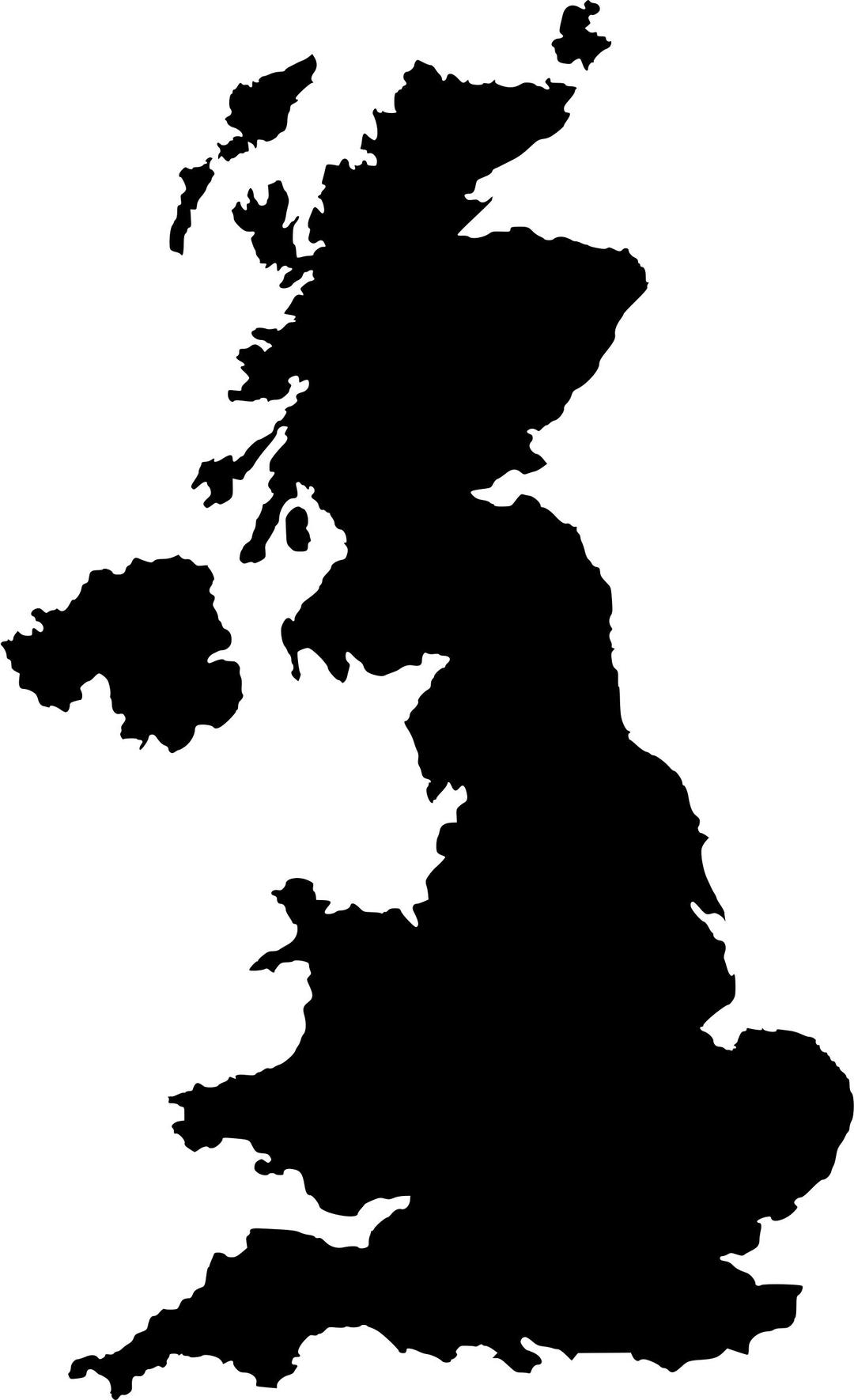 UK Silhouette png transparent
