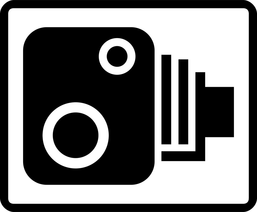 UK Speed Camera Sign png transparent