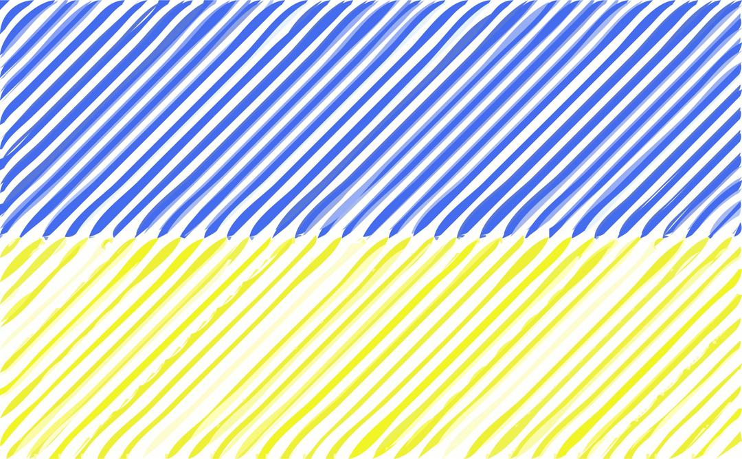 Ukraine flag linear png transparent