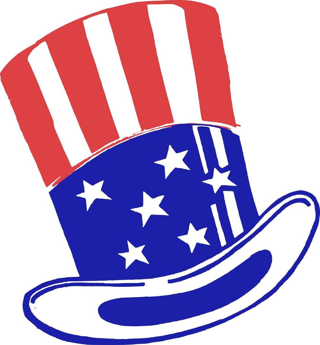 Uncle Sam Hat png transparent