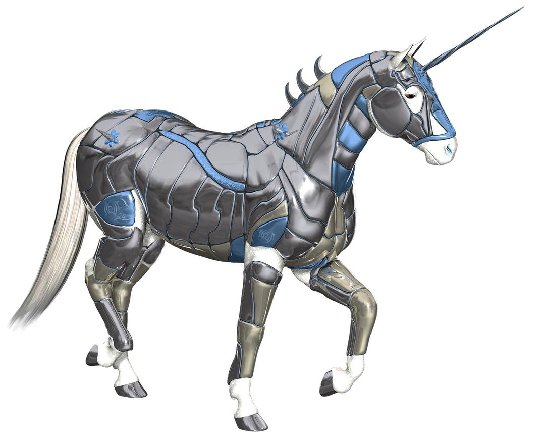 Unicorn Metal Armour png transparent