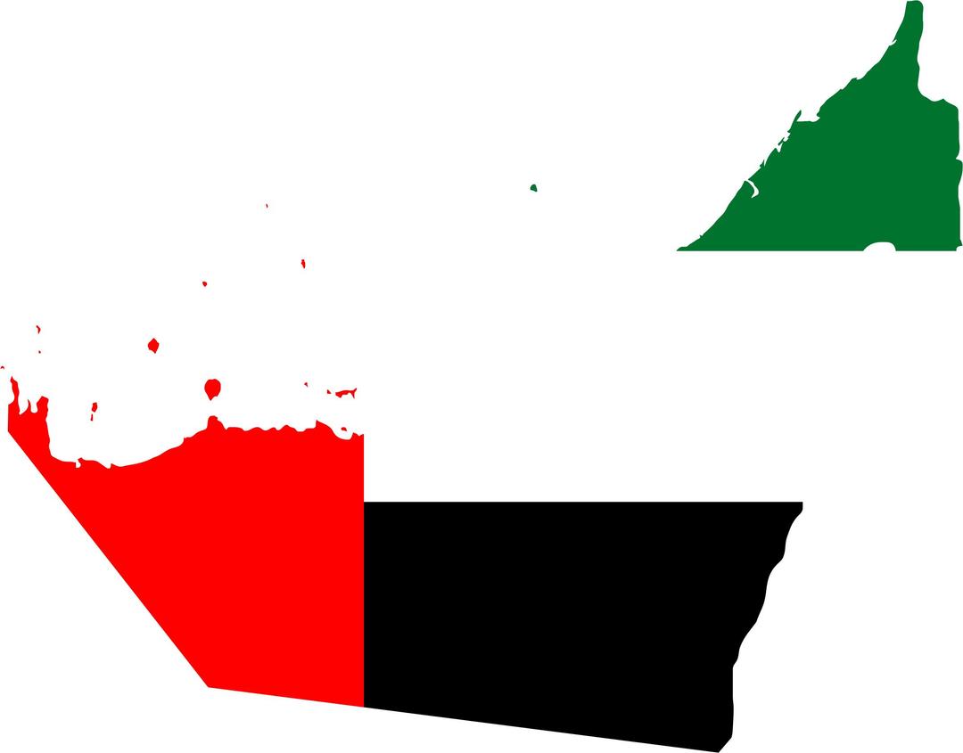United Arab Emirates Map Flag png transparent