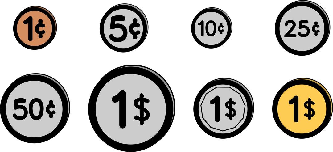 United States Coins png transparent