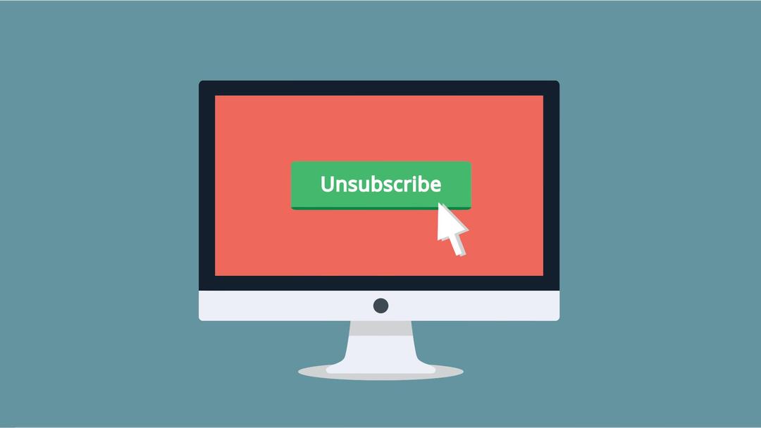 Unsubscribe Monitor png transparent